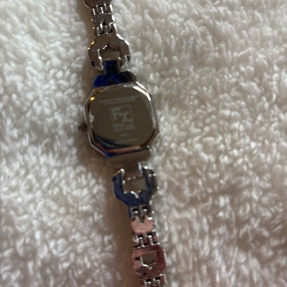 6 FX Curved Crystal Octogon Case Art Deco Crystal Watch by Franz Xavier - Picture 5 of 8